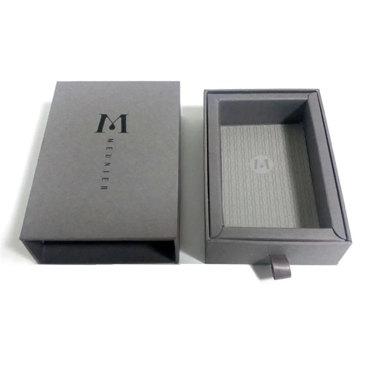 Grey Drawer-Style Perfume Gift Box